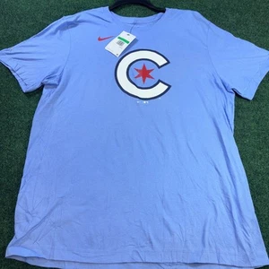 Chicago Cubs Nike City Connect Graphic T-Shirt Men’s Size XL Light Blue - Picture 1 of 8