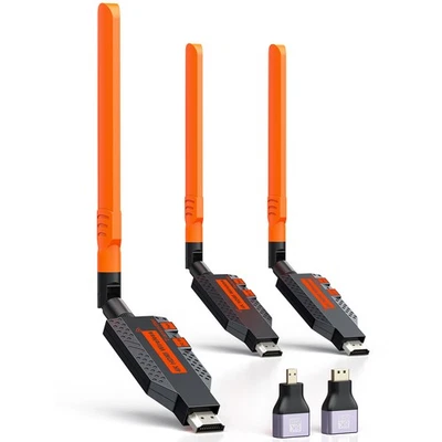 1080P Plug & Play HDMI Extender Wireless  Video HDMI Transmitter and 2 Receivers - Bild 1 von 4