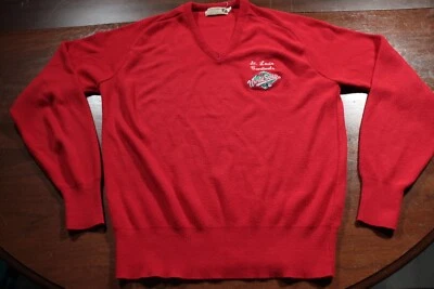 Vintage St. Louis Cardinals 1987 World Series Sweater Logo 7 MLB Baseball Red - Image 1 of 4