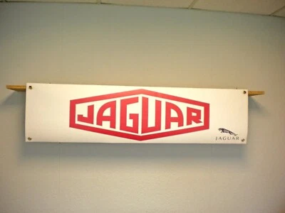 Jaguar Banner Raute Logo Auto Werkstatt Wand Display S-Type XK X-Type XJ