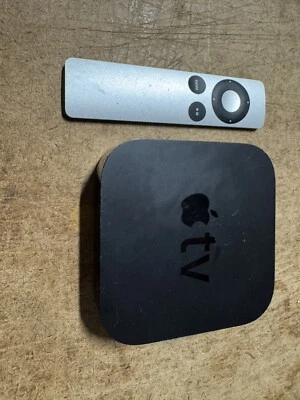 apple tv 1st generation black with remote - Image 1 of 4