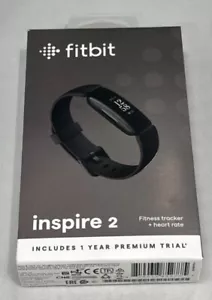 Fitbit Inspire 2 Heart Rate Health Fitness Tracker FB418BKBK Black Brand New OB - Picture 1 of 7