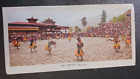 Oversize Postcard Bhutan Raksha Macham During Paro Tshechu Unposted Dance