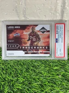 2009-10 Panini Limited Basketball TEAM TRADEMARKS LEBRON JAMES #20 /99 PSA 8 - Picture 1 of 3