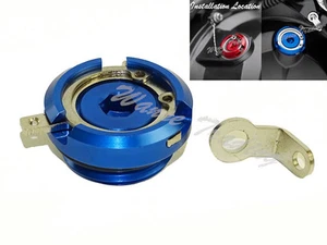 Oil Filler Cap Blue Fit KAWASAKI Vulcan Concours Z750 Z1000 GPz ZZR ZRX GTR1400 - Picture 1 of 7