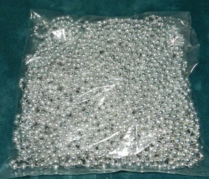 NICE SHINY SILVER BEAD GARLANDS!  - Picture 1 of 2