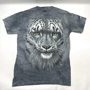 The Mountain Memphis 200 White Tiger Tie-Dye Blue T-Shirt Men's Size L Casual - Picture 1 of 7