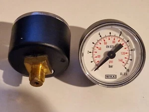 WIKA Vakuum Manometer waagerecht Ø40mm, 1/8 Zoll Anschluss, 0 bis 10 bar - Bild 1 von 1