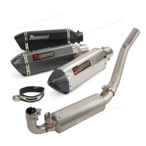 For Aprilia GPR250R GPR250S 2021-2024 Exhaust Mid Link Pipe Slip On 51mm Muffler - Picture 1 of 12