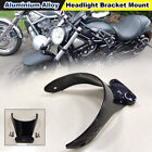 Aluminum Black Headlight Bracket Mount For Harley V-Rod 2002+ Vrsca Vrscaw Vrscf