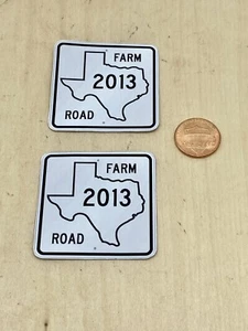Señales de ruta agrícola de Texas escala 1/10 para tu curso de radiocontrol, diorama, garaje - Imagen 1 de 3