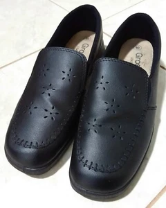 Slipon Black Leather Grosby Comfort Womens Shoe 10 B - Picture 1 of 3