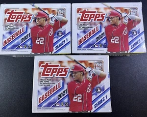 2021 Topps MLB Series 1 Baseball Trading Card Blaster Box Factory Sealed New - Picture 1 of 3