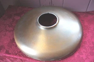 VTG. METAL AND GLASS  HANGING CEILING FIXTURE: FOR REPAIR/PARTS - Picture 1 of 4