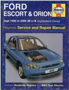 FORD ESCORT Mk5 Mk6 1.8 DIESEL HATCHBACK ESTATE VAN '90-00 REPAIR MANUAL *NEW* - Picture 1 of 1