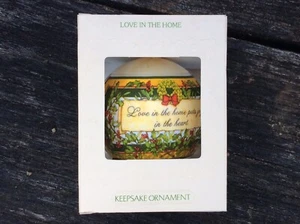 Vintage 1981 Hallmark Keepsake LOVE IN THE HOME Christmas Ornament Original Box - Picture 1 of 3