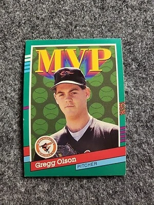 1991 Donruss -  #393 Gregg Olson + 5 Random Pick Cards! - Image 1 of 2