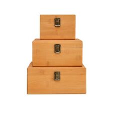 Wooden Storage Box Pine Rectangular Flip Solid Wood Gift Box Handmade Craft-Case