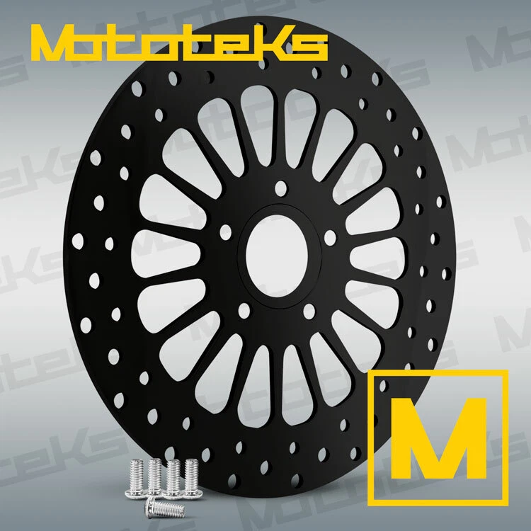 11.5 HARLEY BLACK ROTOR REAR WITH BOLTS FOR SOFTAIL HERITAGE SLIM FATBOY DELUXE - Image 1 of 1