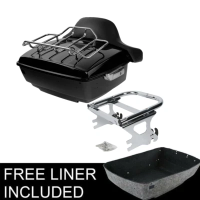 Soporte de montaje de almohadilla de maletero King apto para Harley Touring Street Road Glide 1997-08 07 EE. UU. Foto 1 de 4