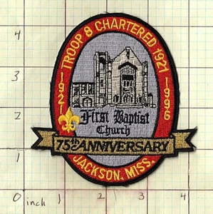 Troop 8 75th Anniversary Andrew Jackson Council Mississippi bg28 Boy Scout patch - Picture 1 of 1