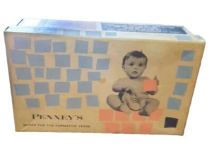 Vintage Penneys Babyschuhe leere Schuhbox 1960er Jahre Dekor - Bild 1 von 5