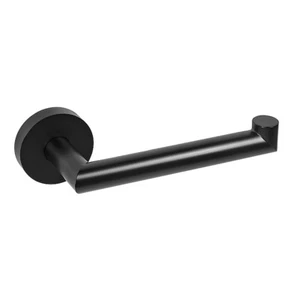 BARK Papierrollenhalter Messing Schwarz für Bad & WC >> zum Bohren oder Kleben - Bild 1 von 6