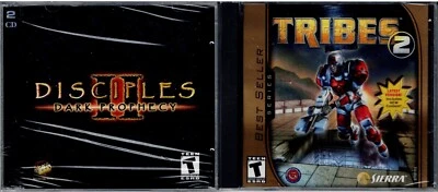 Tribes 2 & Disciples II Dark Prophecy Pc Brand New XP - Image 1 of 2