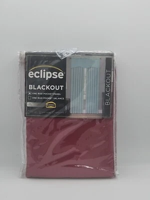 ECLIPSE Kendall Modern Blackout Thermal Rod Pocket Window Curtain Bedroom 42×84 - Image 1 of 2