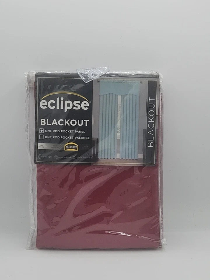 ECLIPSE Kendall Modern Blackout Thermal Rod Pocket Window Curtain Bedroom 42×84 - Image 1 of 2