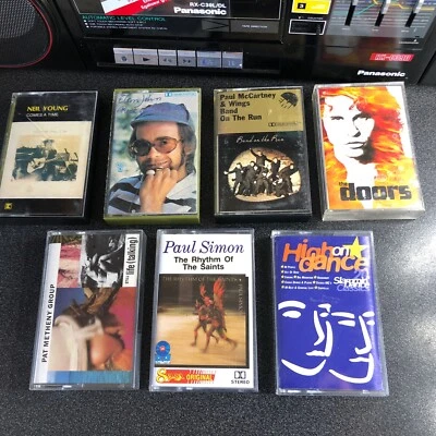 Super Cassette Tape Bundle x7, Rock/Pop, All Play Tested/working 👍 All Pictured - Image 1 of 4