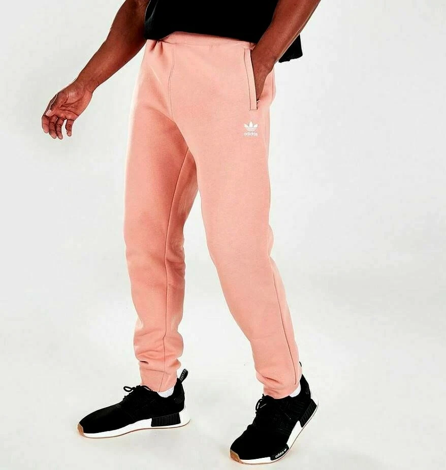 MENS ADIDAS ESSENTIALS TREFOIL CUFFED JOGGERS PANTS SIZE MEDIUM HK0108