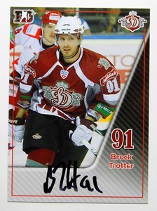 2010-11 KHL Dinamo Riga #A-BTr Brock Trotter Autograph (ver.1)