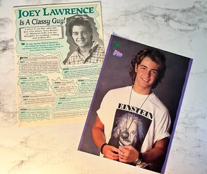Joey Lawrence Pinup & Clipping From 90's Teen Magazine. Blossom. - Picture 1 of 3