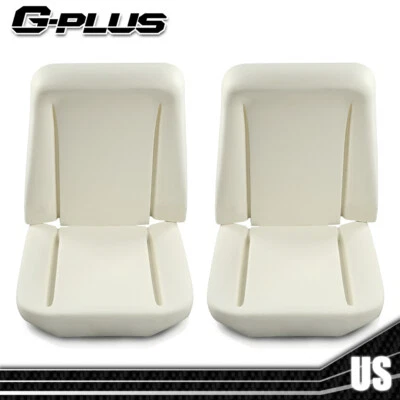 Front Bucket Seat Foam Bun Cushion Upper & Lower Fit For 1966-1972 GM Pair New - Image 1 of 4