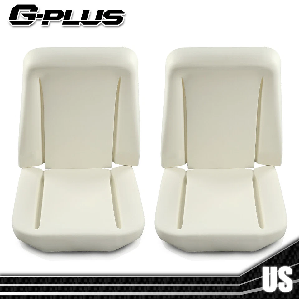 Front Bucket Seat Foam Bun Cushion Upper & Lower Fit For 1966-1972 GM Pair New - Image 1 of 4