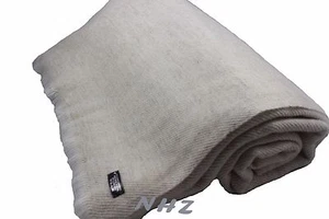 NHZ Natural Extra Large Himalayan Cashmere Manta / Tiro 90 "x108" de Nepal - Imagen 1 de 11