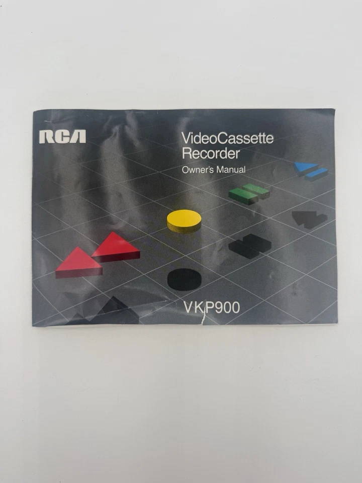 Grabadora de video casete RCA VKP900 manual del propietario - buen estado Foto 1 de 3