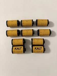 Kalt Brand 35 mm Reloadable Film Cassette Metal Snap Cap New Old Stock Lot Of 10 - Picture 1 of 12