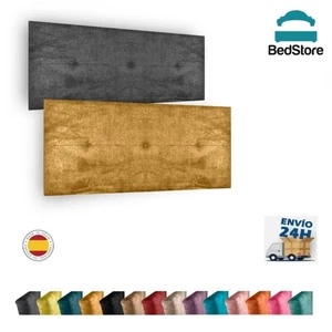 CABECERO DE CAMA TAPIZADO TELA ANTIMANCHAS DIFERENTES TAMAÑOS Y COLORES - Imagen 1 de 30