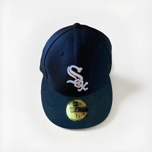NEW ERA 59Fifty Chicago White Sox Official On Field Fitted Hat 7 1/2 Black - Picture 1 of 9