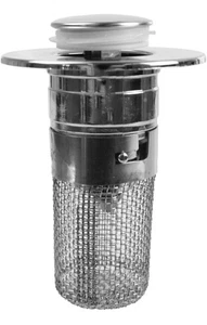 2 Pack Bathroom Drain Stopper Pop Up Hair Catcher Replacement Chrome - Picture 1 of 5