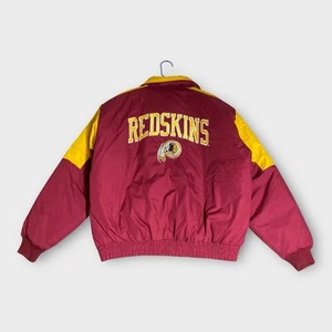 Vintage Washington Redskins Jacke XL Maroon NFL Puffer Logo 7 90s Commanders - Bild 1 von 16