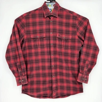 Camisa King Ranch Para Hombres Grande Western Cuadros Metal Abotonada Manga Larga Rodeo Foto 1 de 4