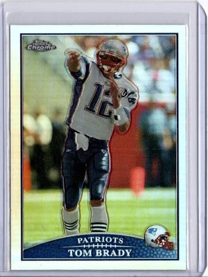 TOM BRADY 2009 Topps Chrome Refractor #TC70 Patriots HOF GOAT Investment AUCTION - Image 1 of 2