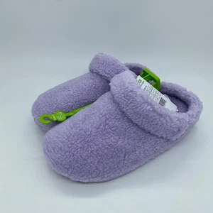 Crocs Classic Cozzzy Slippers Sherpa Comfort Warm Solid Purple Size 10 Womens - Picture 1 of 6