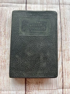Vintage WEBSTER Popular Dictionary 1930 Leather Bound - Picture 1 of 5