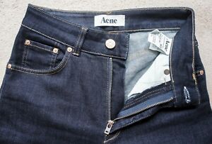 Acne jeans (NEEDLE SOFT RAW), skinny, W26L32, blue, high rise