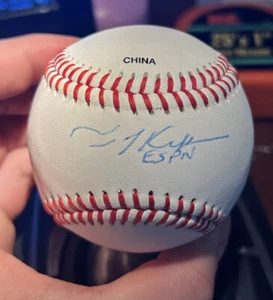 Tim Kurkjian Signed Cal Ripken Baseball HOF Frick Legend ESPN Rare - Picture 1 of 4