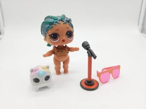 LOL SURPRISE DOLL GLAM GLITTER COCONUT QT GLITTER HAIR with glasses - Picture 1 of 2